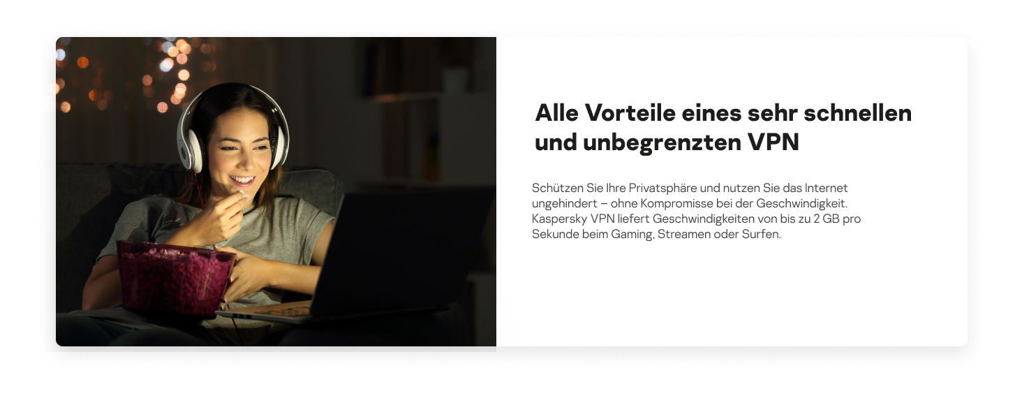 Alle Vorteile eines sehr schnellen und unbegrenzten VPN